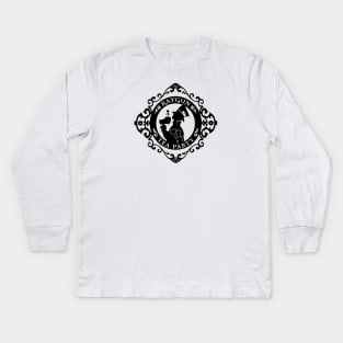 RAYGUN Tea Party Logo (Light) Kids Long Sleeve T-Shirt